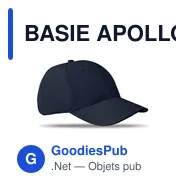 BASIE APOLLO Casquette 6 panneaux 160 gr/m - Miniature 9