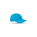 Variante turquoise - BASIE APOLLO Casquette 6 panneaux 160 gr/m