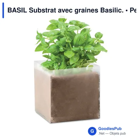 BASIL Substrat avec graines Basilic.