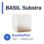 BASIL Substrat avec graines Basilic. - Miniature 2