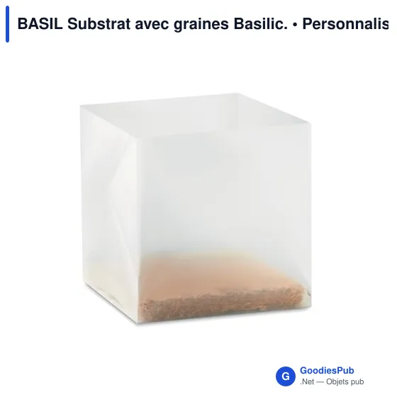 BASIL Substrat avec graines Basilic. - Image 2