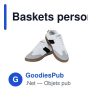 Baskets personnalisables avec logo - Modèle Kodama - Miniature 1