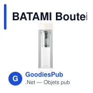 BATAMI Bouteille en verre 400ml - Miniature 1