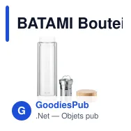 BATAMI Bouteille en verre 400ml - Miniature 2