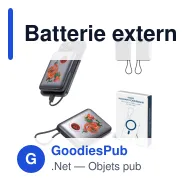 Batterie externe sans fil personnalisable MagSafe et Apple Watch avec logo - Nova 10000 - Miniature 1