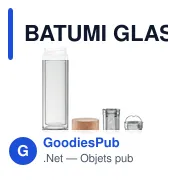 BATUMI GLASS Gourde double paroi verre 420ml - Miniature 2