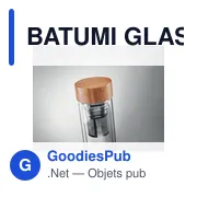 BATUMI GLASS Gourde double paroi verre 420ml - Miniature 5