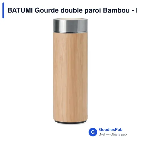 BATUMI Gourde double paroi Bambou