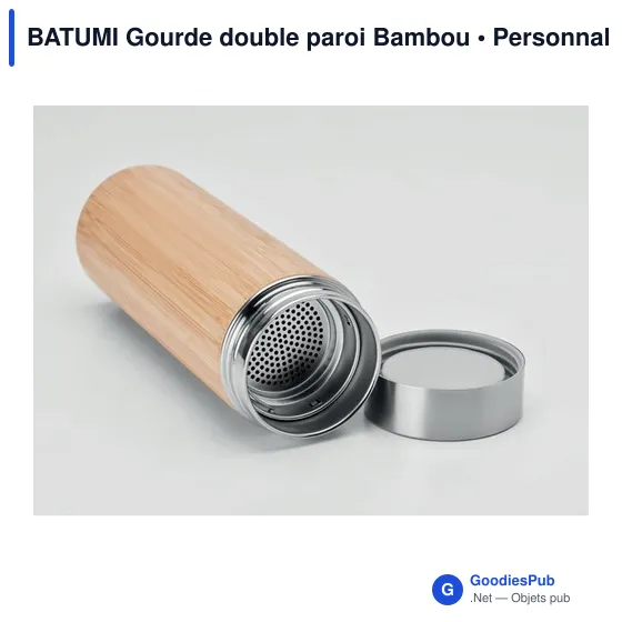 BATUMI Gourde double paroi Bambou - Image 4