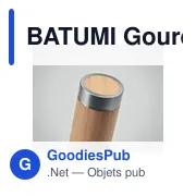 BATUMI Gourde double paroi Bambou - Miniature 5