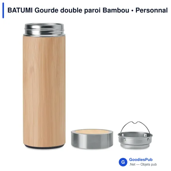 BATUMI Gourde double paroi Bambou - Image 7