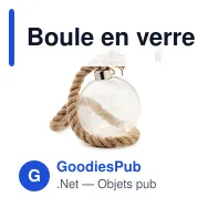 Boule en verre personnalisable avec logo - BAUBLI - Miniature 1