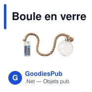 Boule en verre personnalisable avec logo - BAUBLI - Miniature 2