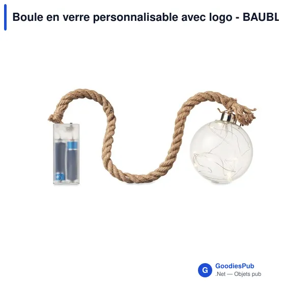 Boule en verre personnalisable avec logo - BAUBLI - Image 2