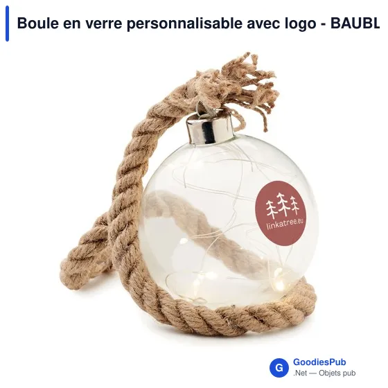 Boule en verre personnalisable avec logo - BAUBLI - Image 3