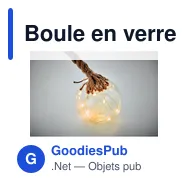 Boule en verre personnalisable avec logo - BAUBLI - Miniature 4