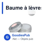 Baume à lèvres personnalisable en boîte ronde en aluminium recyclé avec logo - Alu - Miniature 1
