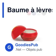 Baume à lèvres personnalisable en forme de boule avec logo - Ball - Miniature 1