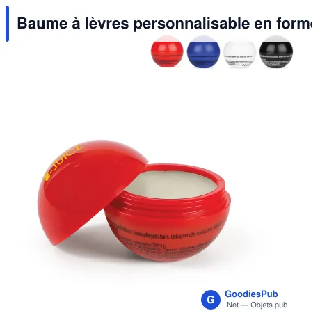 Baume à lèvres personnalisable en forme de boule avec logo - Ball