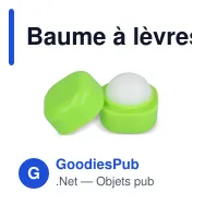 Baume à lèvres personnalisable cubique en ABS recyclé avec logo - Cube Eco - Miniature 4