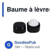 Baume à lèvres personnalisable cubique en ABS recyclé avec logo - Cube Eco - Miniature 7