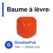 Baume à lèvres personnalisable cubique en ABS recyclé avec logo - Cube Eco - Miniature 8