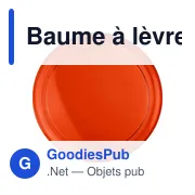 Baume à lèvres dans un pot en AS Malik - Miniature 1