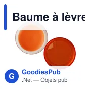 Baume à lèvres dans un pot en AS Malik - Miniature 10