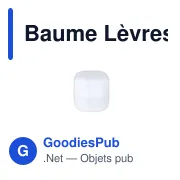 Baume Lèvres Delox - Miniature 1