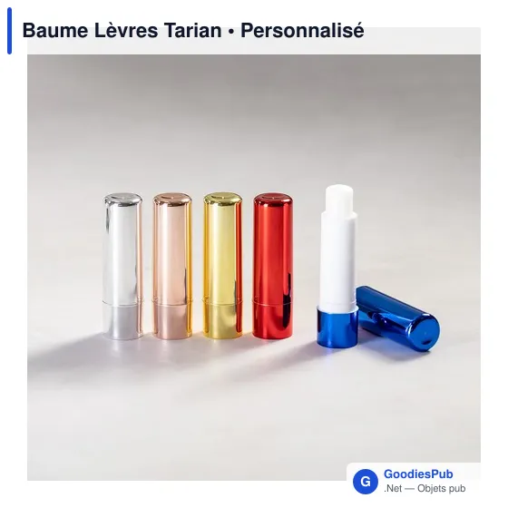 Baume à lèvres personnalisable Tarian avec logo - SPF15 - Image 3
