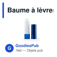 Baume à lèvres personnalisable Tarian avec logo - SPF15 - Miniature 10