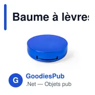 Baume à lèvres personnalisable avec miroir et logo - Zendal - Miniature 1