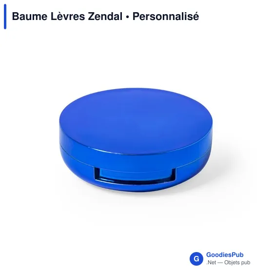 Baume à lèvres personnalisable avec miroir et logo - Zendal - Image 1
