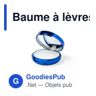 Baume à lèvres personnalisable avec miroir et logo - Zendal - Miniature 2
