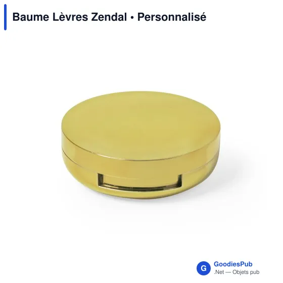 Baume à lèvres personnalisable avec miroir et logo - Zendal - Image 9
