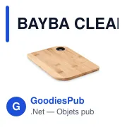 BAYBA CLEAN Planche à découper en bambou - Miniature 1