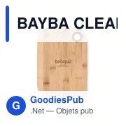 BAYBA CLEAN Planche à découper en bambou - Miniature 3