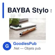 BAYBA Stylo stylet bambou - Miniature 4