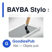 BAYBA Stylo stylet bambou - Miniature 5