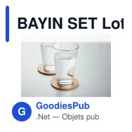 BAYIN SET Lot de 6 sous-verres en bambou - Miniature 5