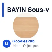 BAYIN Sous-verre rond en bambou - Miniature 3