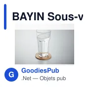 BAYIN Sous-verre rond en bambou - Miniature 5