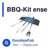 Ensemble de barbecue personnalisable avec logo - BBQ-Kit - Miniature 1
