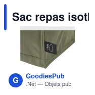 Sac repas isotherme personnalisable Be Cool GRS RPET avec logo - Miniature 11