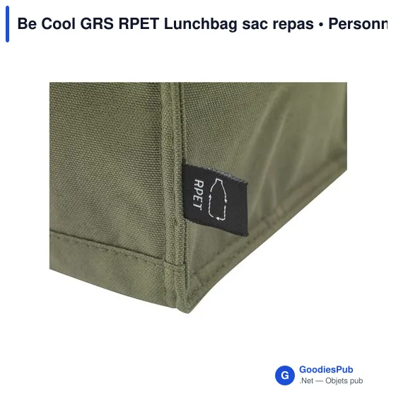 Sac repas isotherme personnalisable Be Cool GRS RPET avec logo - Image 11