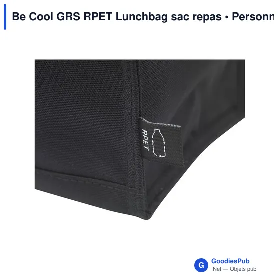 Sac repas isotherme personnalisable Be Cool GRS RPET avec logo - Image 5
