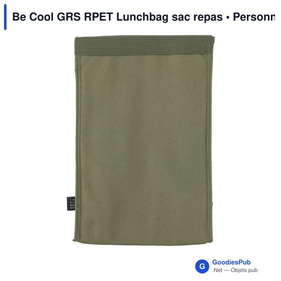 Sac repas isotherme personnalisable Be Cool GRS RPET avec logo - Image 8