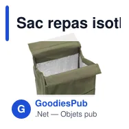 Sac repas isotherme personnalisable Be Cool GRS RPET avec logo - Miniature 9
