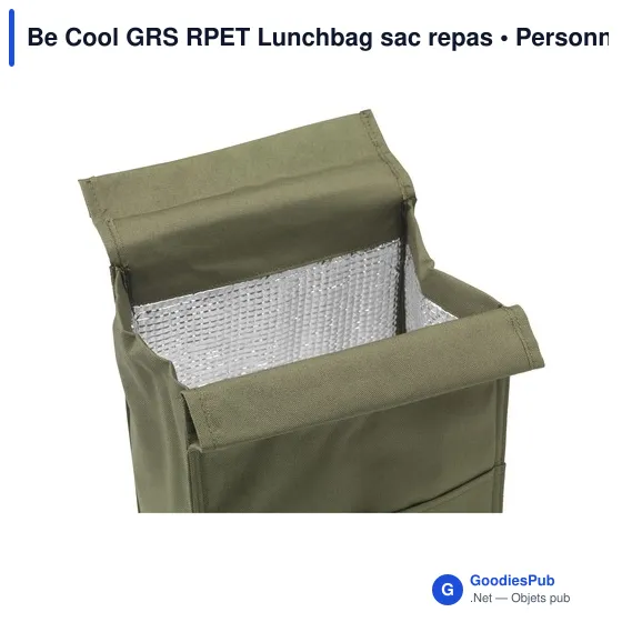 Sac repas isotherme personnalisable Be Cool GRS RPET avec logo - Image 9