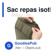 Sac repas isotherme personnalisable Be Cool GRS RPET avec logo - Miniature 10